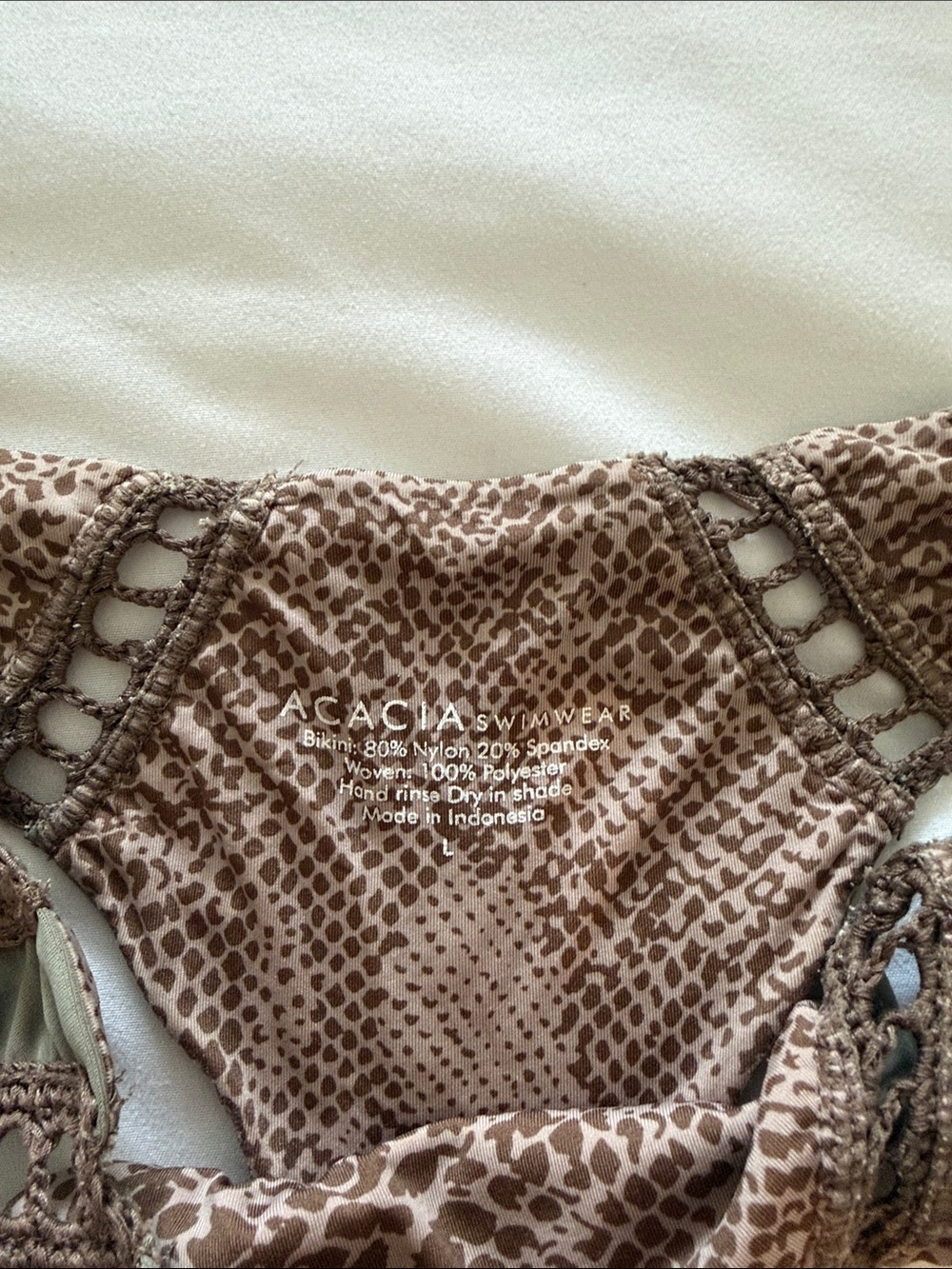 Acacia Swimwear cheeky bottoms size L - Picture 3 of 4